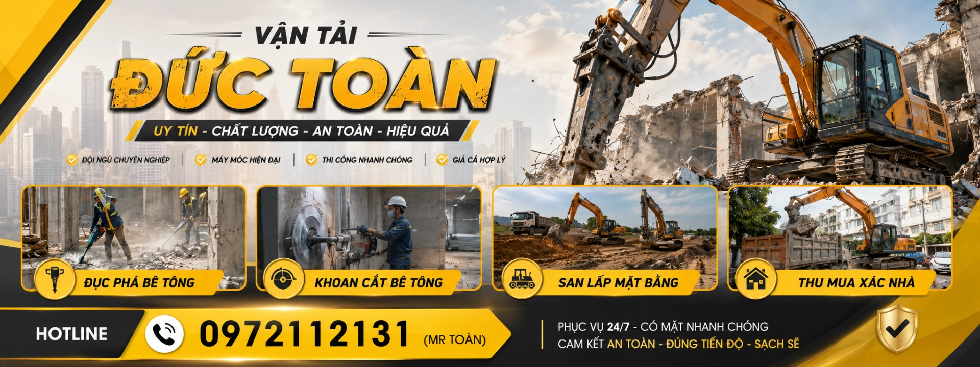 phá dỡ nhà cũ chuyên nghiệp Long An