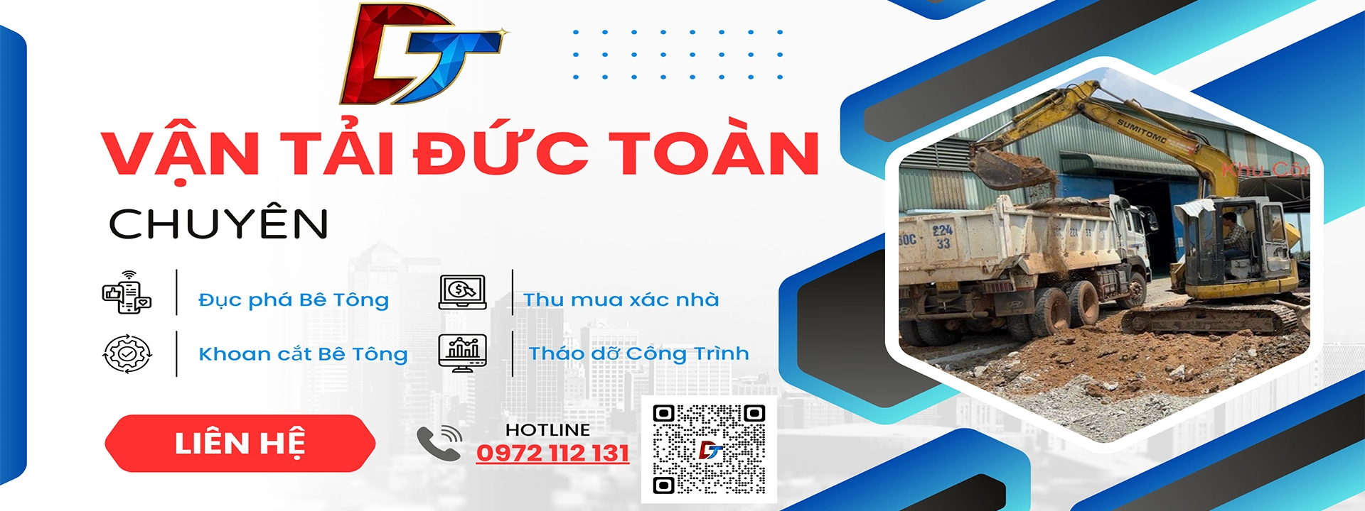 thuê máy đào phá dỡ giá rẻ Gò Vấp